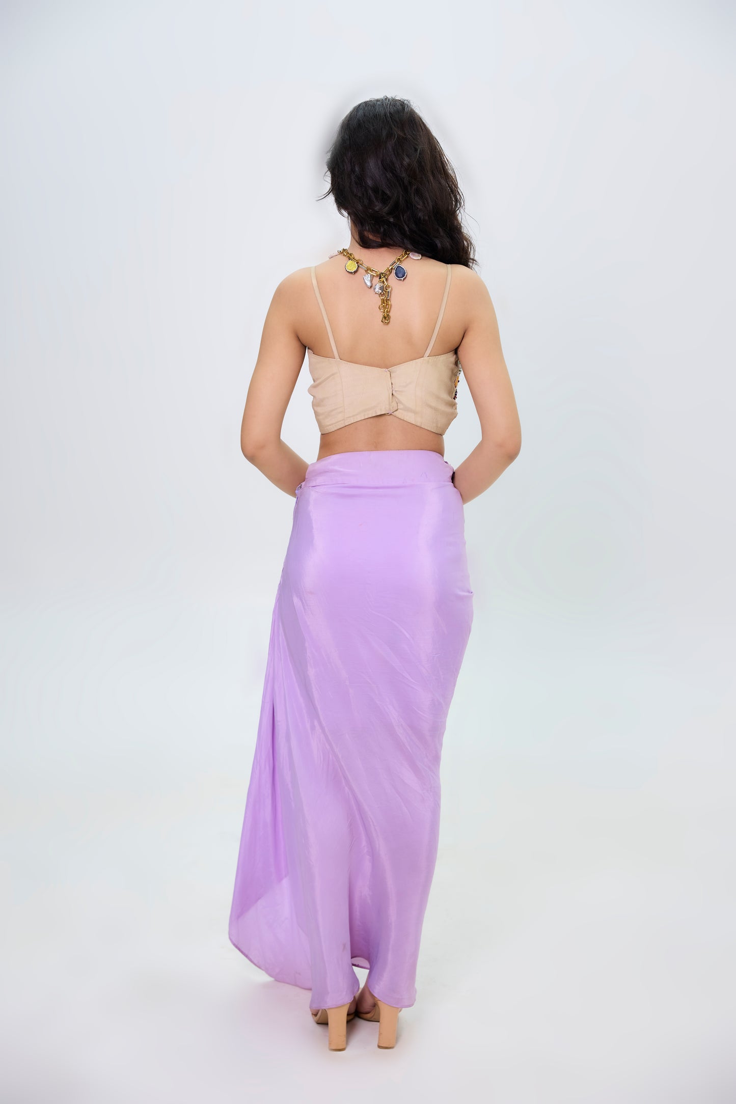 Lavender Lusture drape set