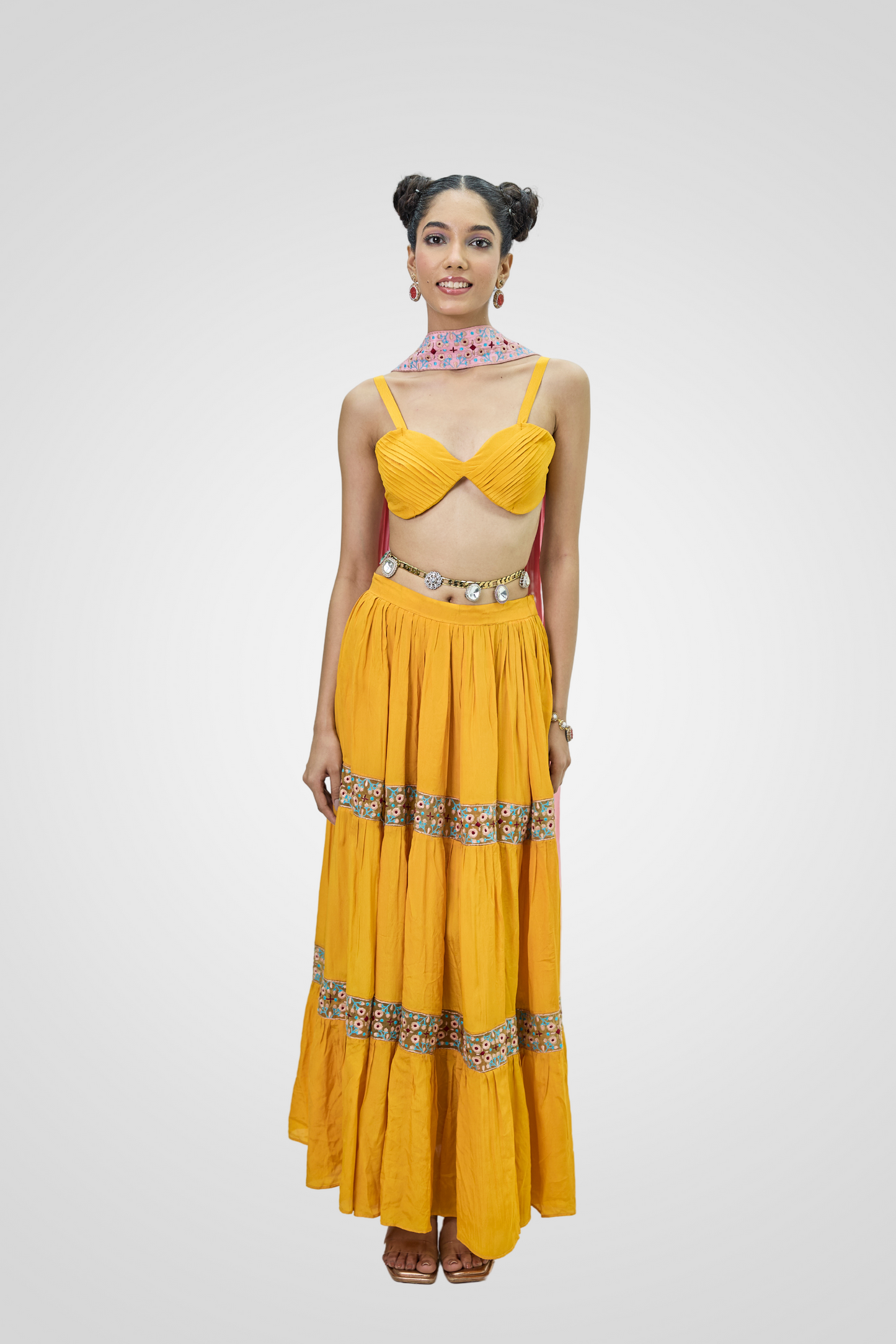 Elegant Tiers lehenga