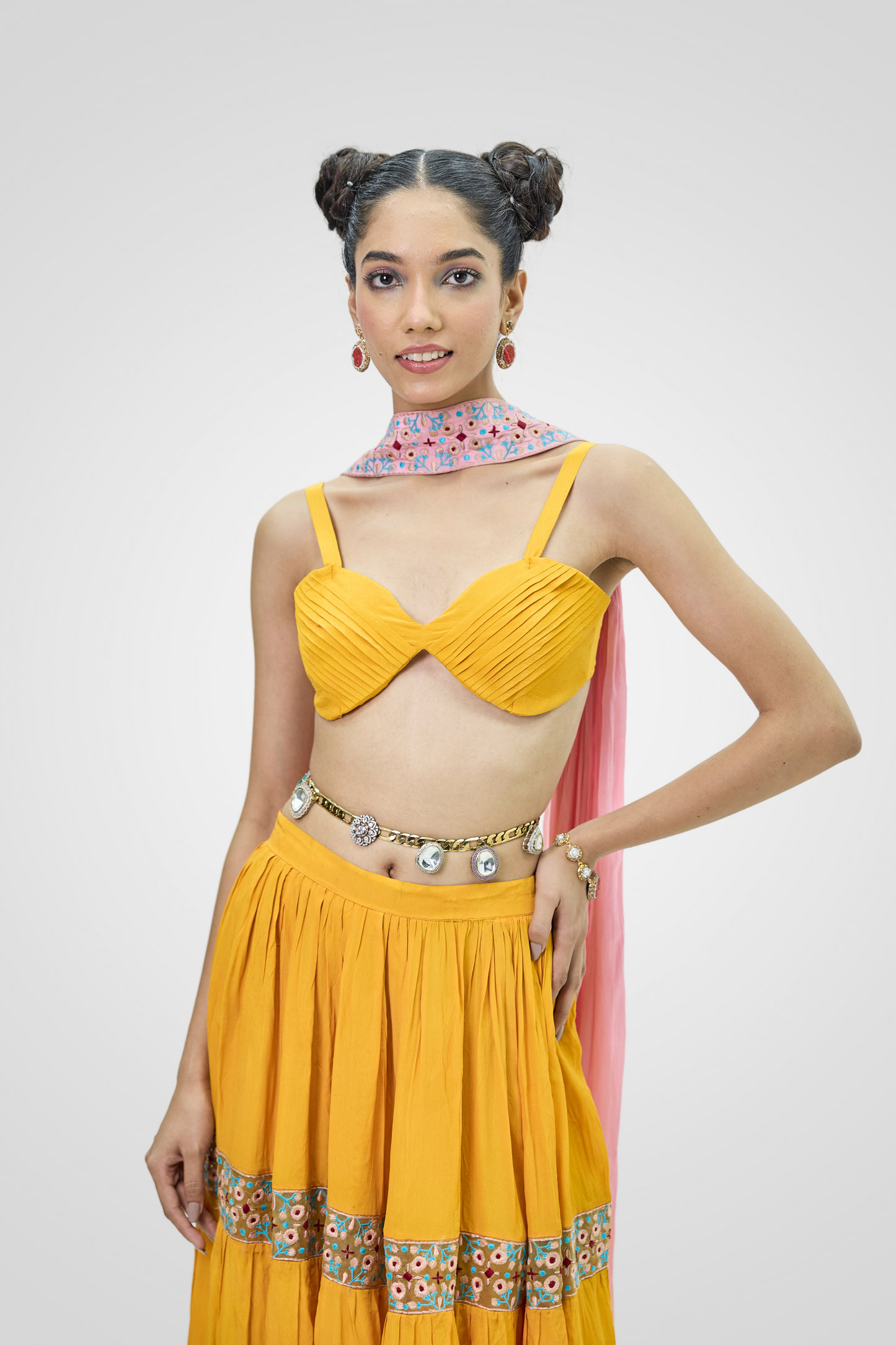 Elegant Tiers lehenga