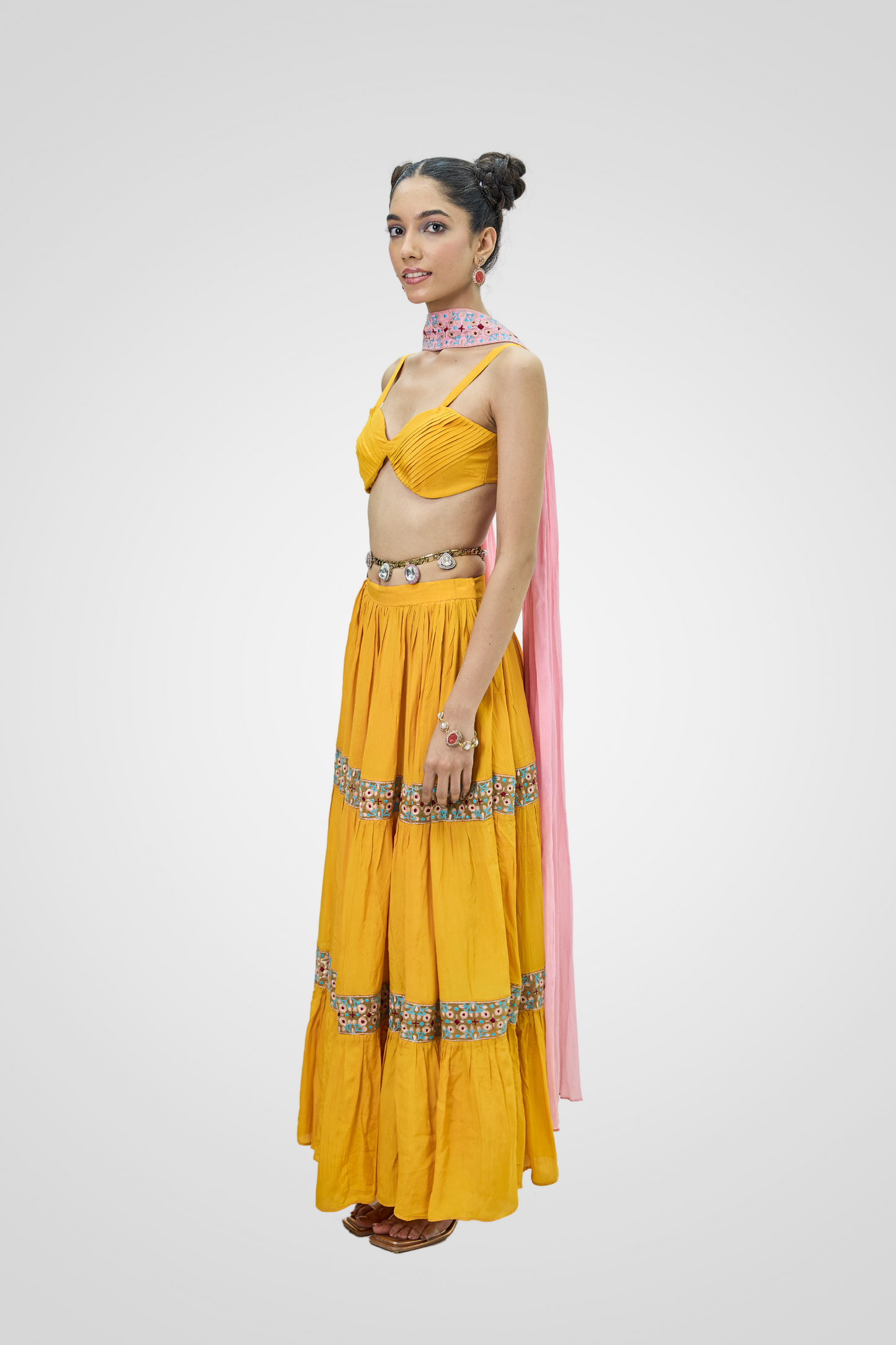Elegant Tiers lehenga